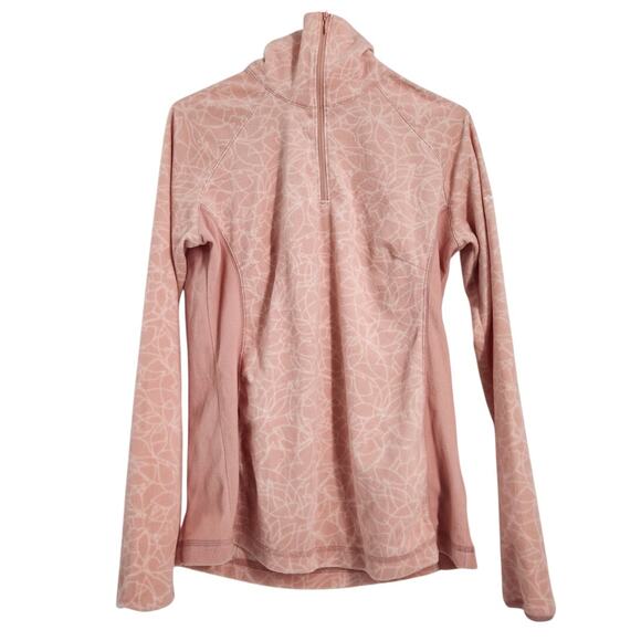 Columbia Pink Quarter Zip Pullover Sweatshirt - Women's Medium - Picture 1 of 3